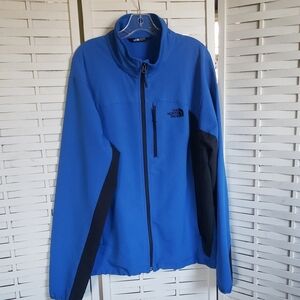 The North Face Blue Full Zip Casual Outdoors Track Men's Jacket Size XL